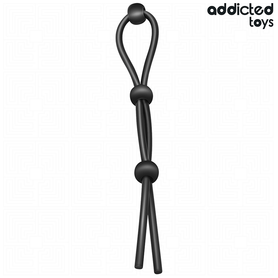 ADDICTED TOYS – CUERDA SILICONA PARA EL PENE DE LAZO TRIPLE