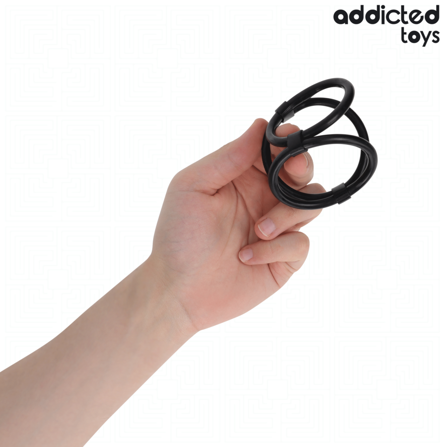 ADDICTED TOYS – ANILLO TRIPLE PARA EL PENE