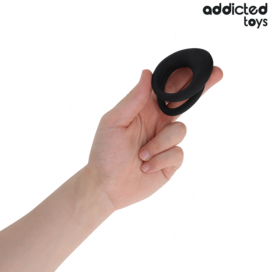 ADDICTED TOYS – ANILLO TEXTURIZADO DOBLE PARA EL PENE