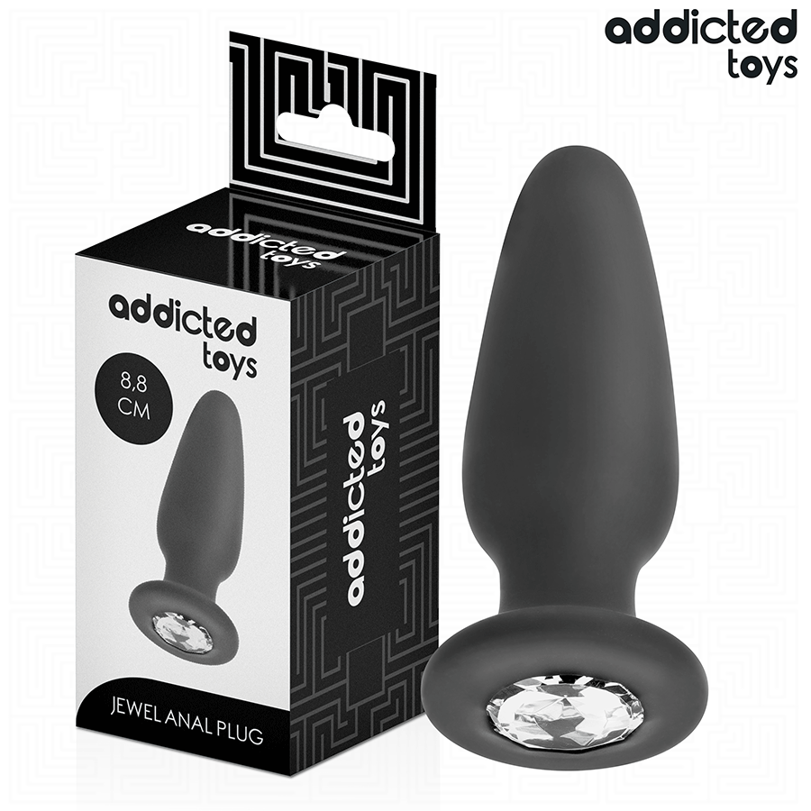 ADDICTED TOYS – PLUG ANAL CON JOYA SILICONA TALLA S 8,8 CM