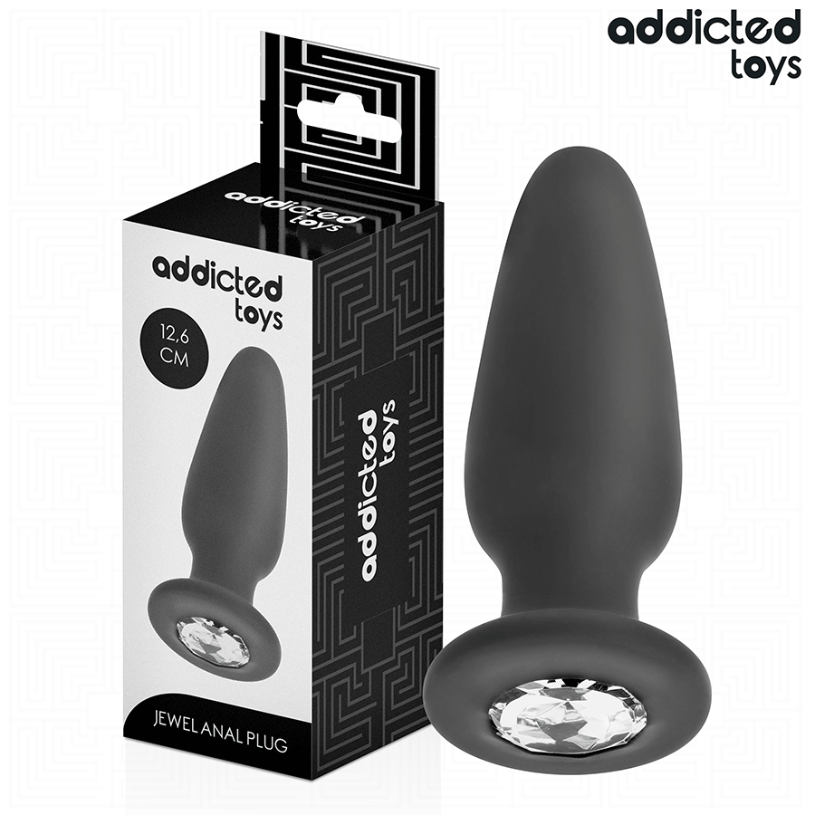 ADDICTED TOYS – PLUG ANAL CON JOYA SILICONA TALLA L 12,6 CM