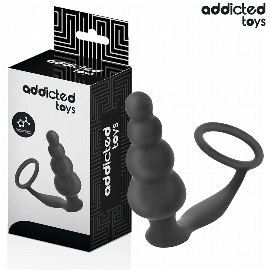 ADDICTED TOYS – PLUG ANAL CON ANILLO SILICONA MODELO 5