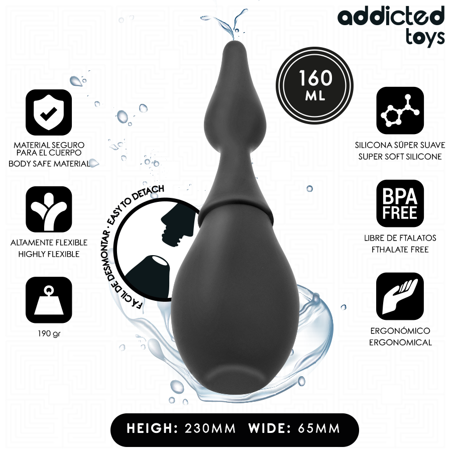 ADDICTED TOYS – LIMPIADOR DE VIAJE SILICONA MODELO 1