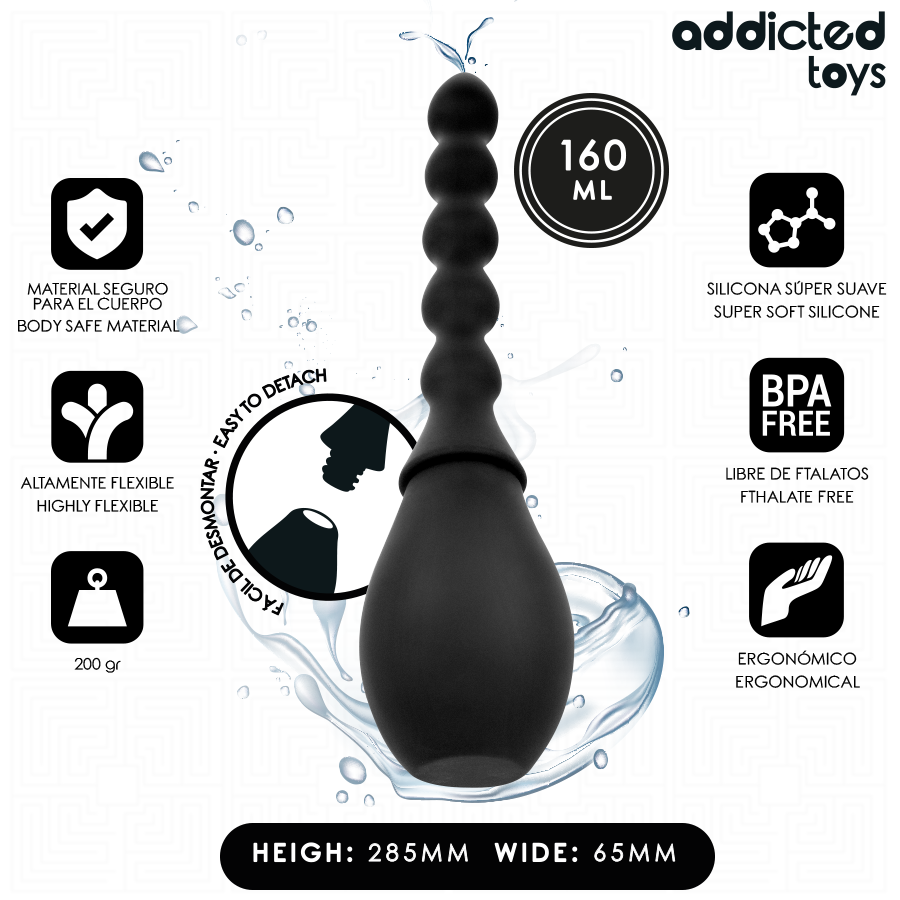 ADDICTED TOYS – LIMPIADOR DE VIAJE SILICONA MODELO 2