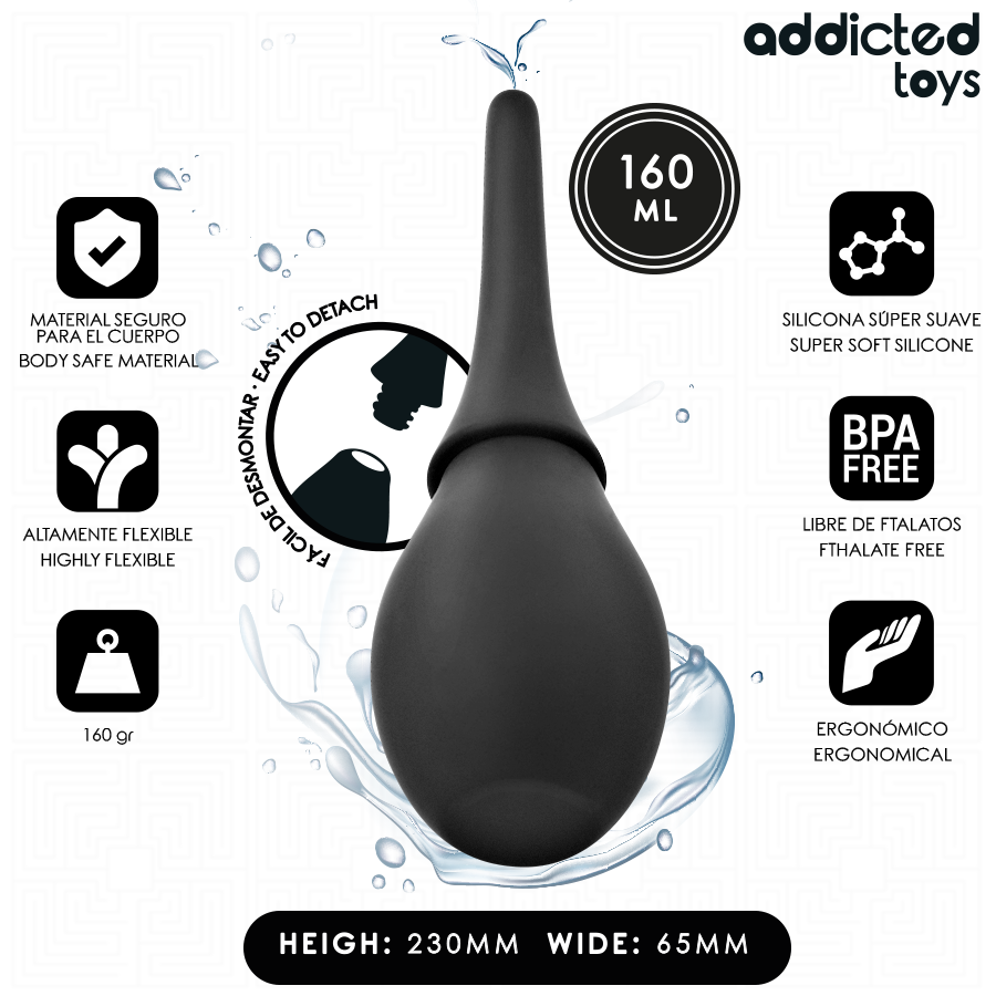 ADDICTED TOYS – LIMPIADOR DE VIAJE SILICONA MODELO 3