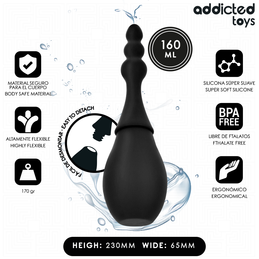 ADDICTED TOYS – LIMPIADOR DE VIAJE SILICONA MODELO 4