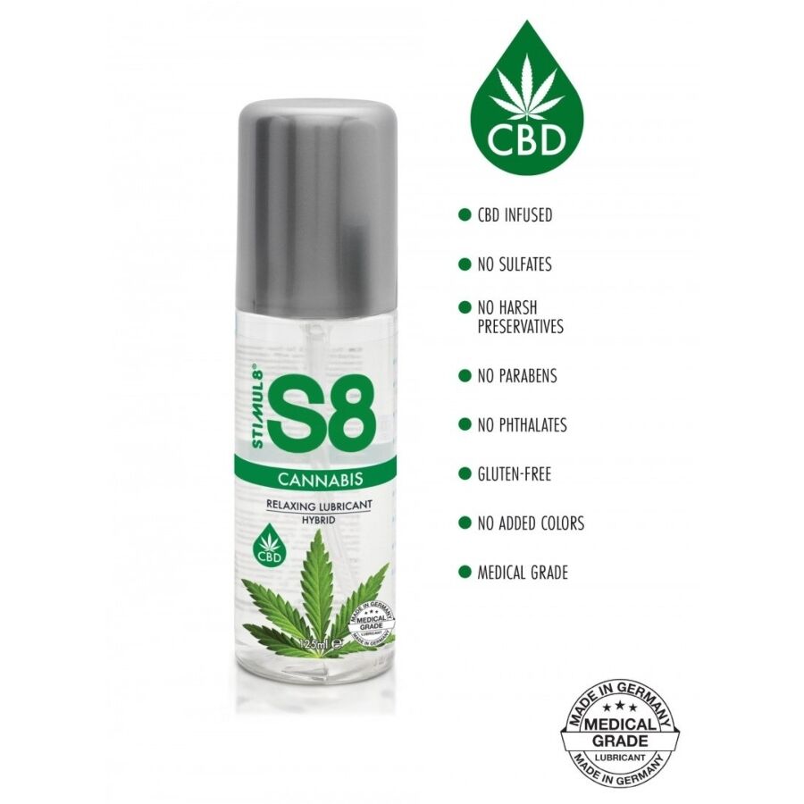 STIMUL8 – S8 LUBRICANTE HÍBRIDO CANNABIS 125 ML