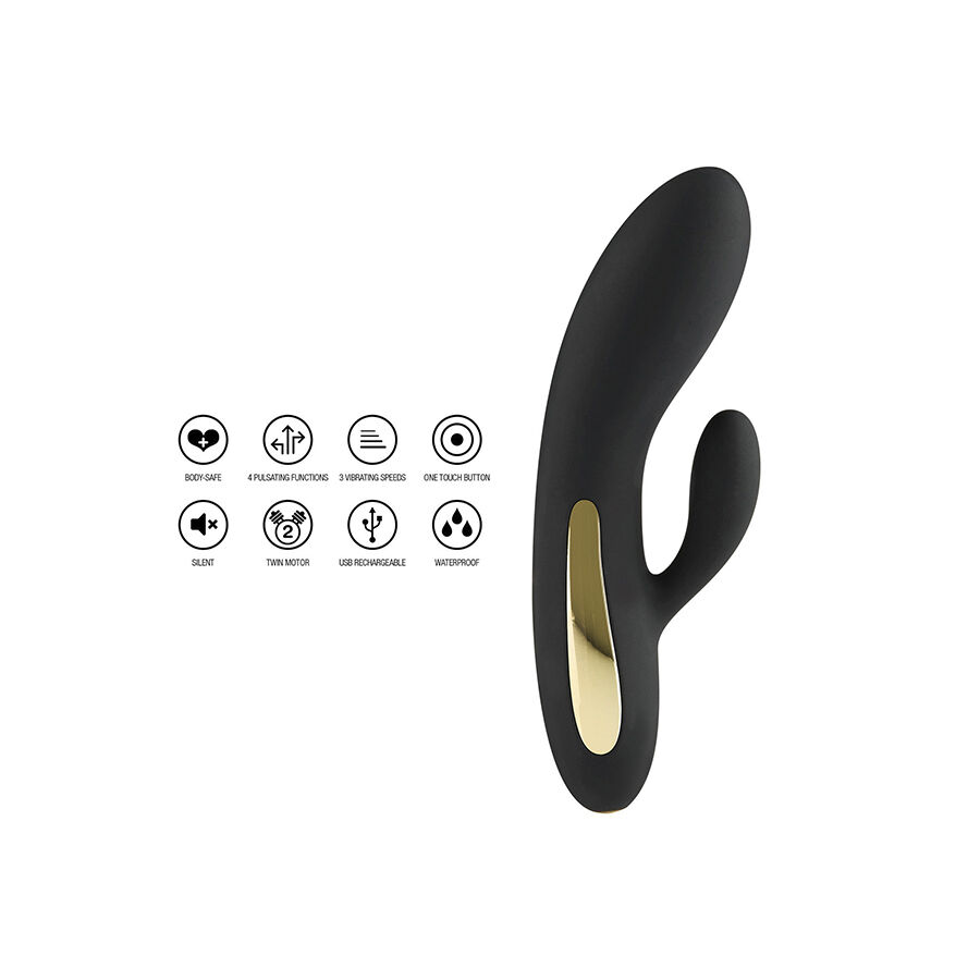 TOYJOY – LUZ SPPLENDOR VIBRADOR RABBIT NEGRO