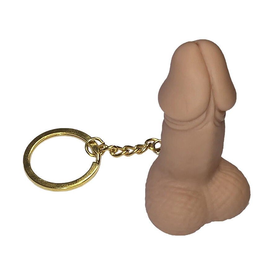 DIABLO PICANTE – SILBATO LLAVERO CON FORMA DE PENE COLOR CARNE