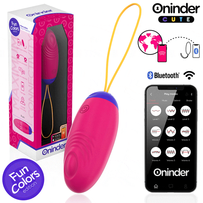 ONINDER CUTE – LOVE PLEASURE HUEVO VIBRO-WAVE TAPPING SILICONA – APP MUNDIAL GRATUITA