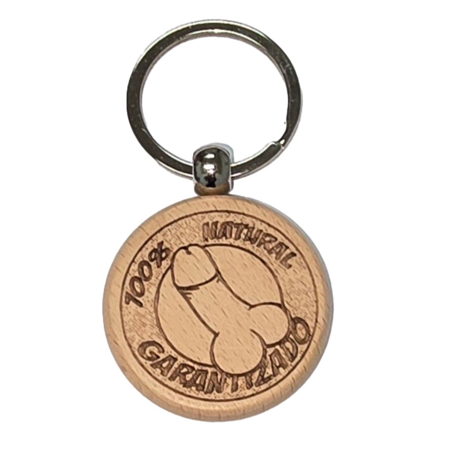 DIABLO PICANTE – LLAVERO DE MADERA CON FORMA DE PENE