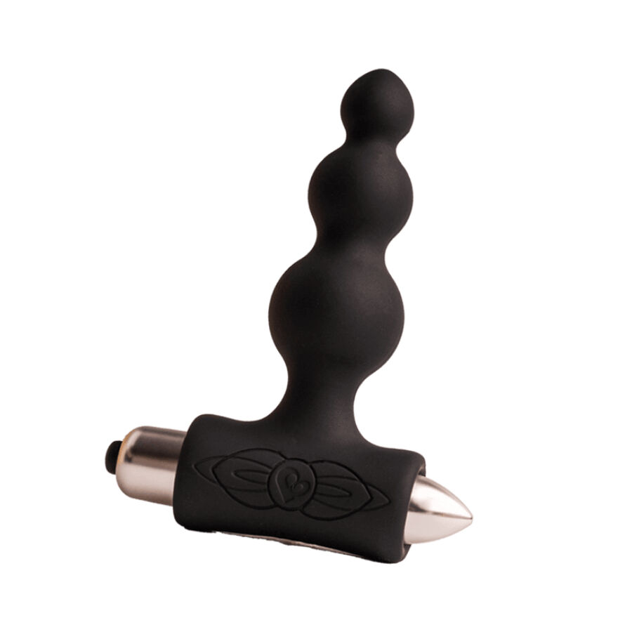 ROCKS- OFF – PETITE SENSATIONS BUBBLES PLUG ANAL VIBRADOR NEGRO