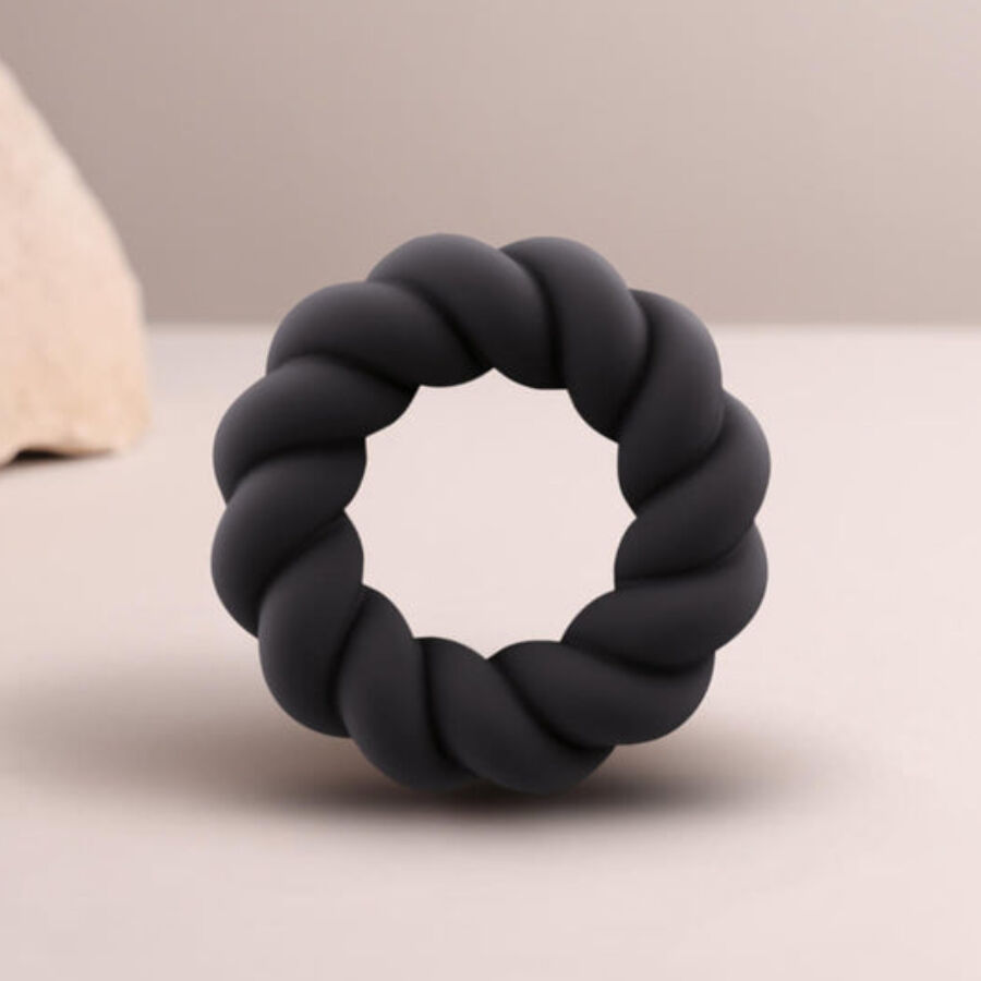 ROCKS- OFF – TWIST ANILLO MASTURBADOR SILICONA NEGRO