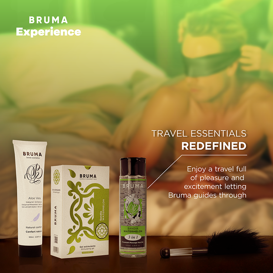 BRUMA XPERIENCE – KIT TENTACIÓN DULCE SANDÍA CON POTENCIADOR DE ORGASMOS