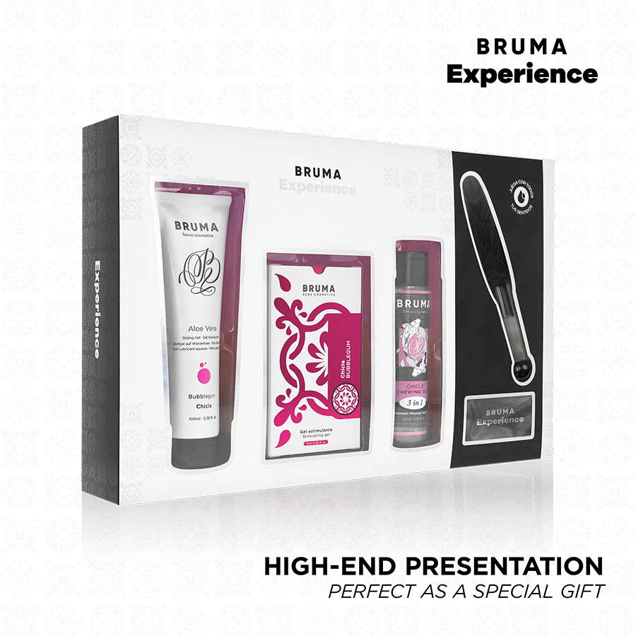 BRUMA XPERIENCE – KIT TENTACIÓN DULCE CHICLE CON POTENCIADOR DE ORGASMOS