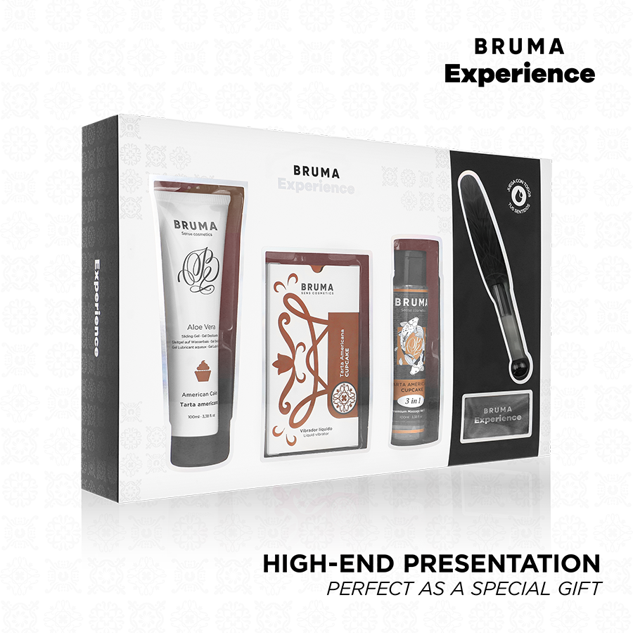 BRUMA XPERIENCE – KIT TENTACIÓN DULCE TARTA AMERICANA VIBRO-ORGÁSMICA