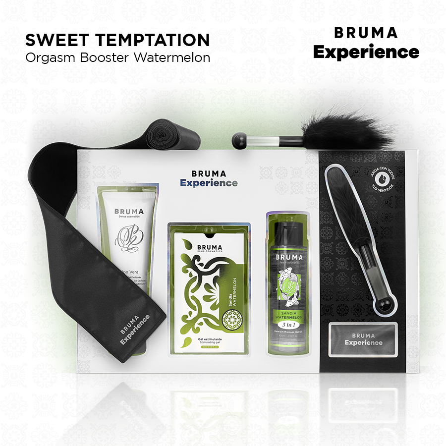 BRUMA XPERIENCE – KIT TENTACIÓN DULCE SANDÍA CON POTENCIADOR DE ORGASMOS