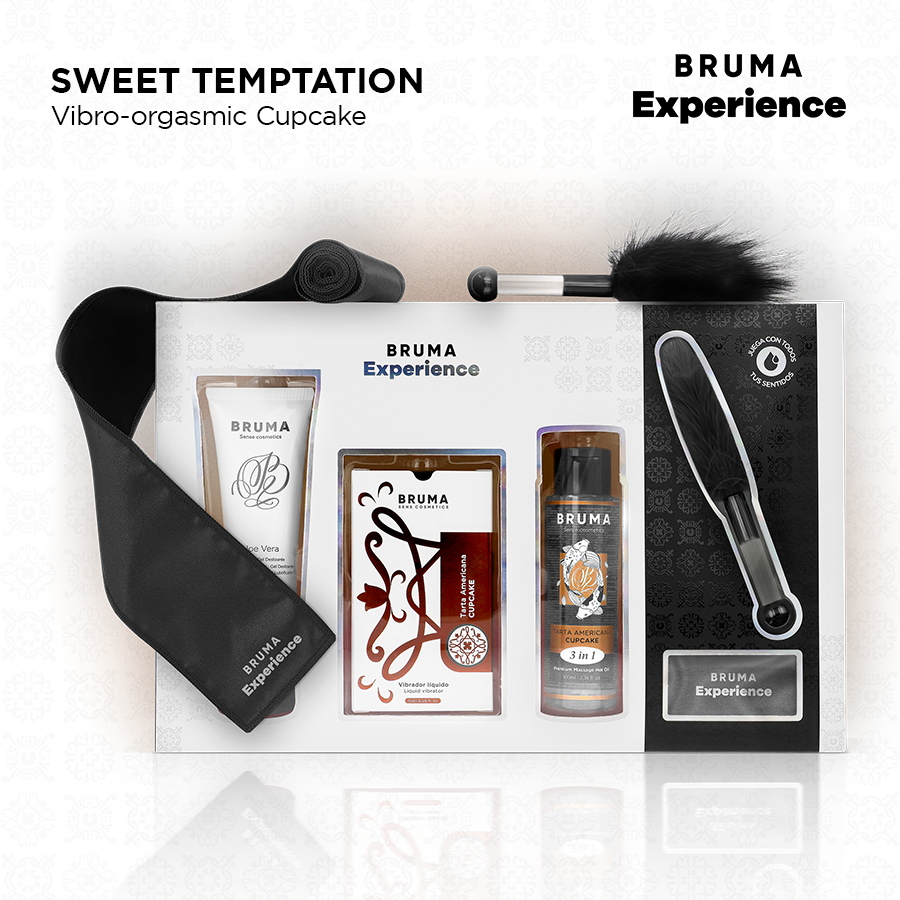 BRUMA XPERIENCE – KIT TENTACIÓN DULCE TARTA AMERICANA VIBRO-ORGÁSMICA