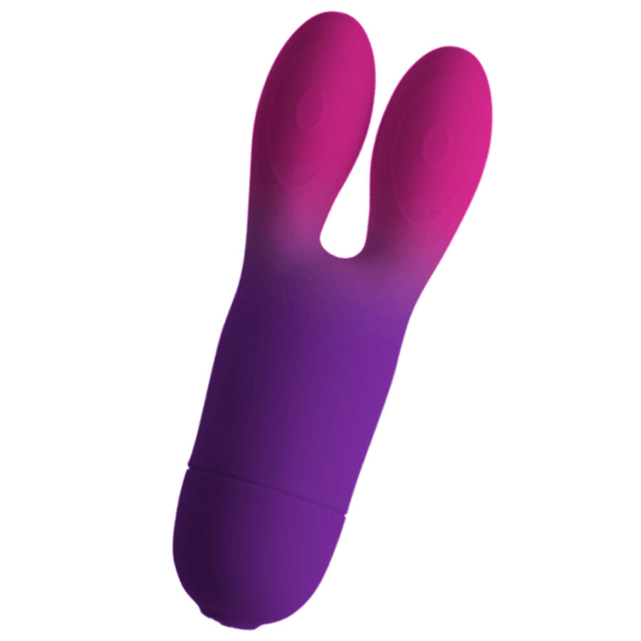 ROCKS- OFF – GLO-GIRL BUNNY VIBRADOR FLEXIBLE MORADO