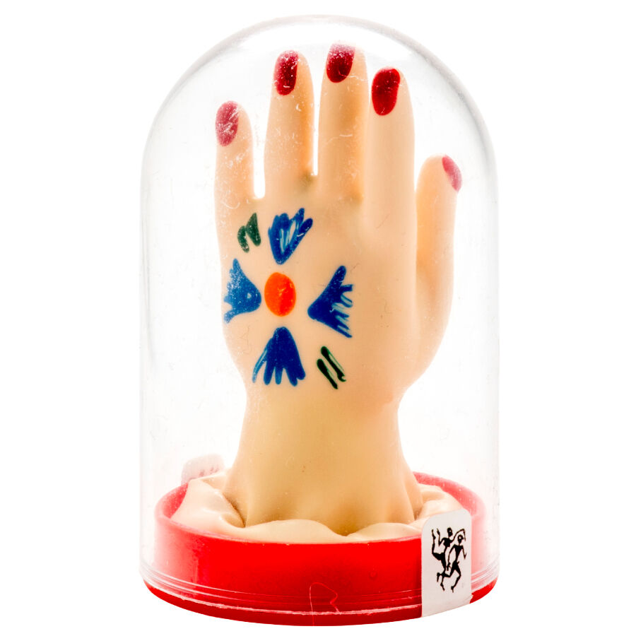 CONDOMERIE – PRESERVATIVO DECORATIVO PINTADO A MANO PALMA DE LA MANO MODELO 1