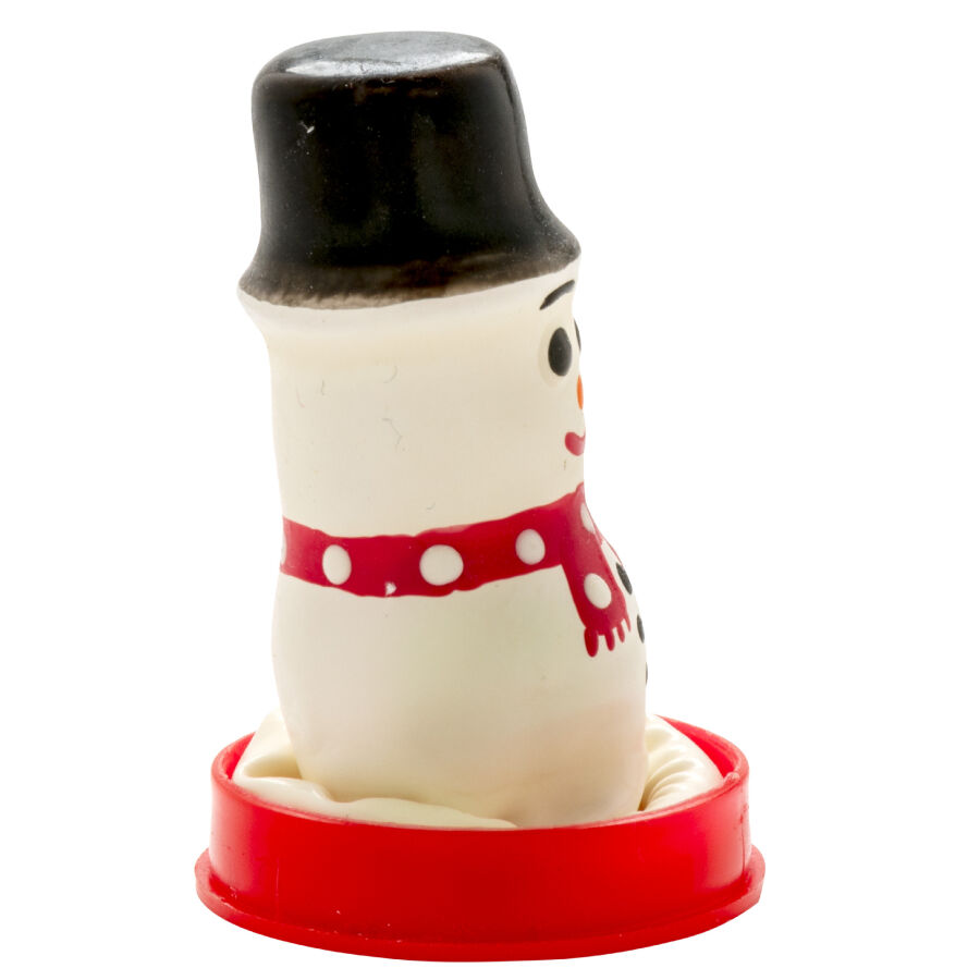 CONDOMERIE – PRESERVATIVO DECORATIVO PINTADO A MANO MUÑECO DE NIEVE