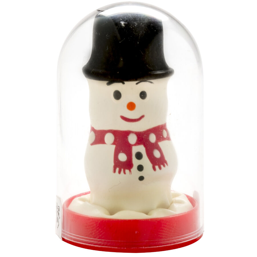 CONDOMERIE – PRESERVATIVO DECORATIVO PINTADO A MANO MUÑECO DE NIEVE