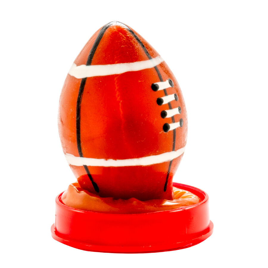 CONDOMERIE – PRESERVATIVO DECORATIVO PINTADO A MANO PELOTA DE RUGBY