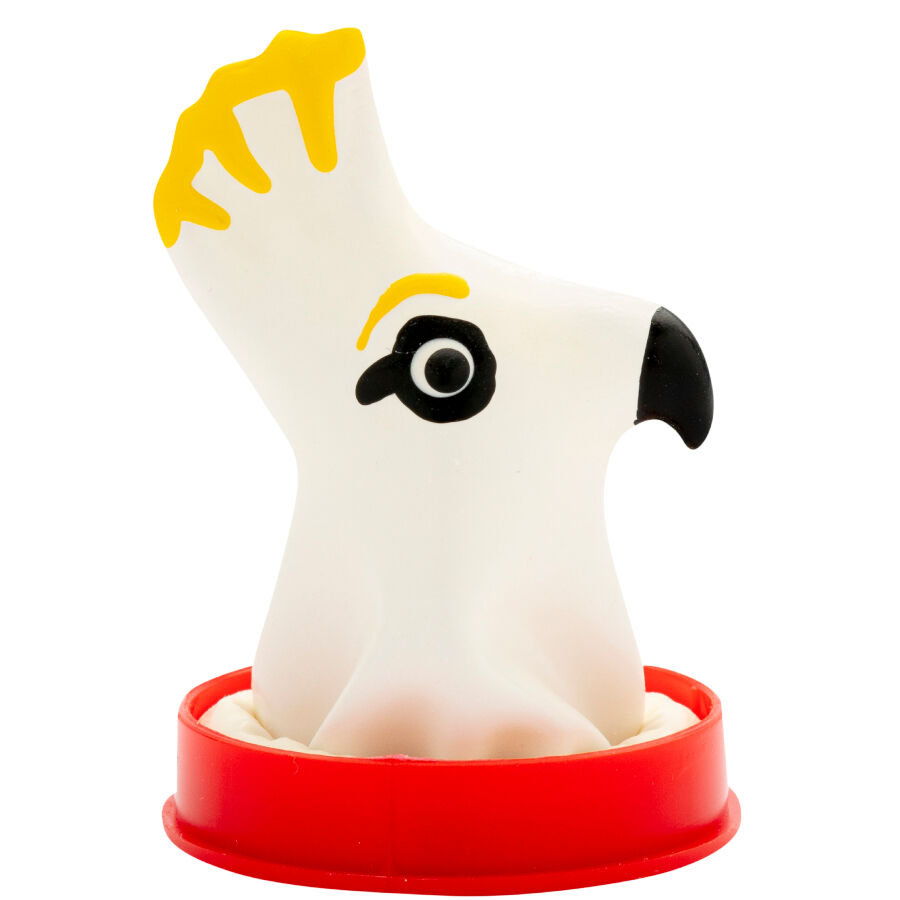 CONDOMERIE – PRESERVATIVO DECORATIVO PINTADO A MANO LORO BLANCO