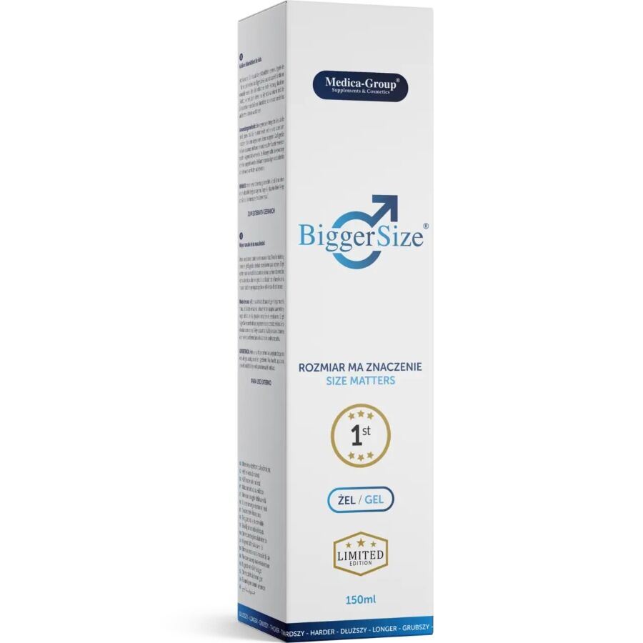 MEDICA GROUP – BIGGER SIZE GEL INTIMO PARA HOMBRE 150 ML