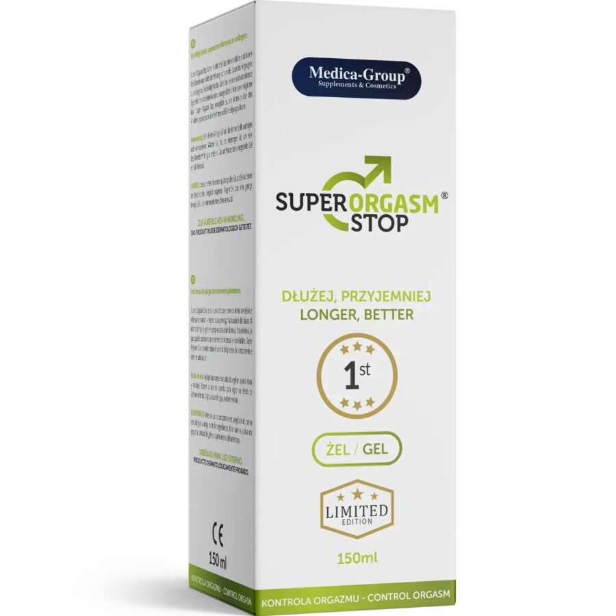 MEDICA GROUP – SUPER ORGASM STOP GEL INTIMO PARA HOMBRE 150 ML