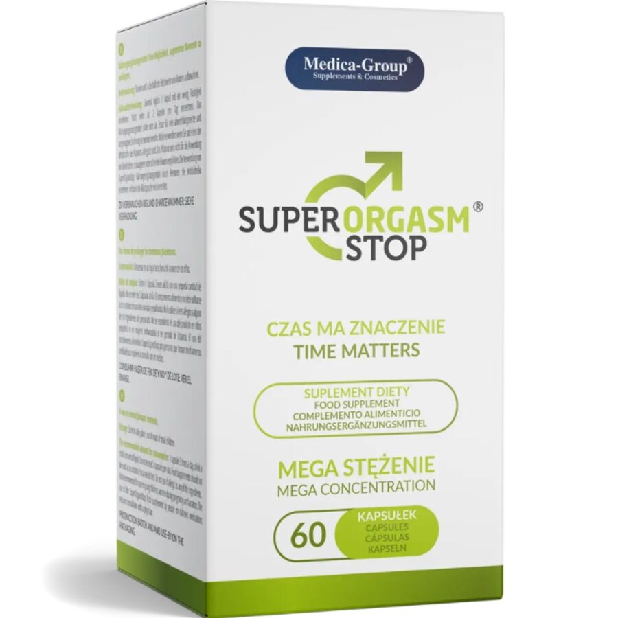 MEDICA GROUP – SUPER ORGASM STOP RETARDANTE PARA HOMBRE 60 CÁPSULAS