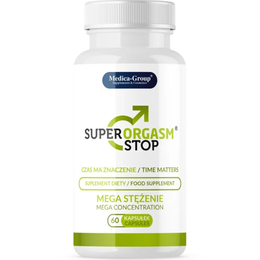MEDICA GROUP – SUPER ORGASM STOP RETARDANTE PARA HOMBRE 60 CÁPSULAS