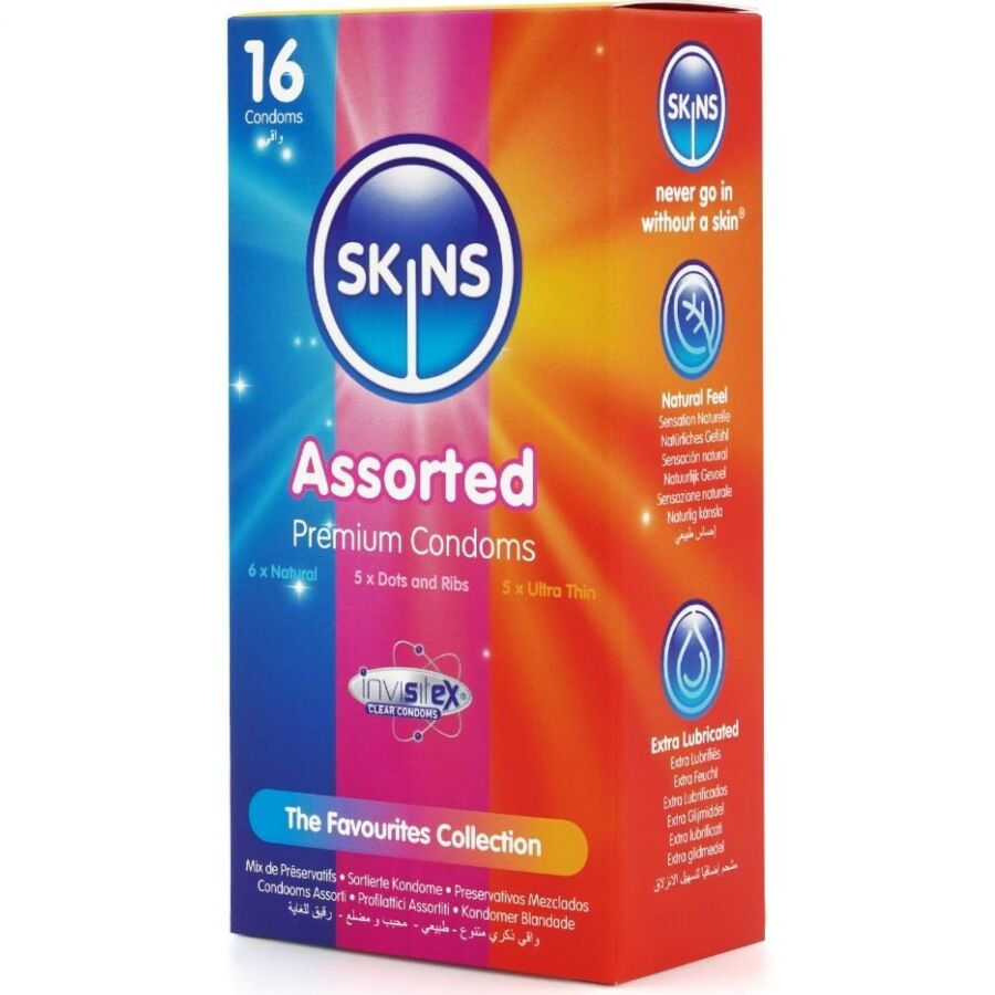 SKINS – SURTIDO PRESERVATIVOS PREMIUM PACK 16
