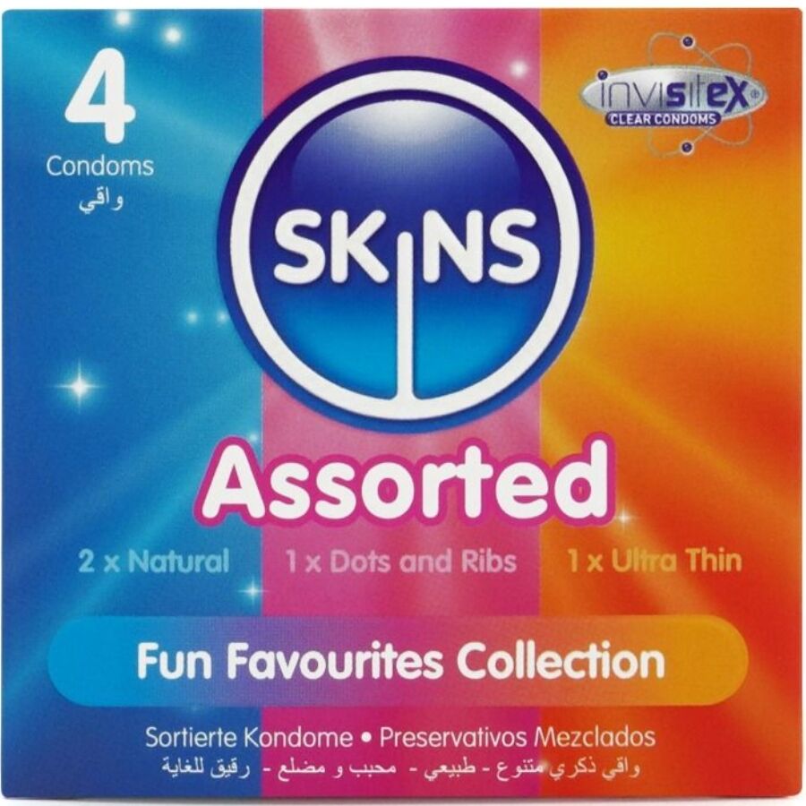 SKINS – SURTIDO PRESERVATIVOS PREMIUM PACK 4