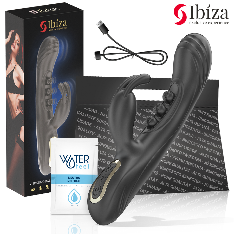IBIZA – VIBRADOR RABBIT PERLAS CON PULSACIÓN