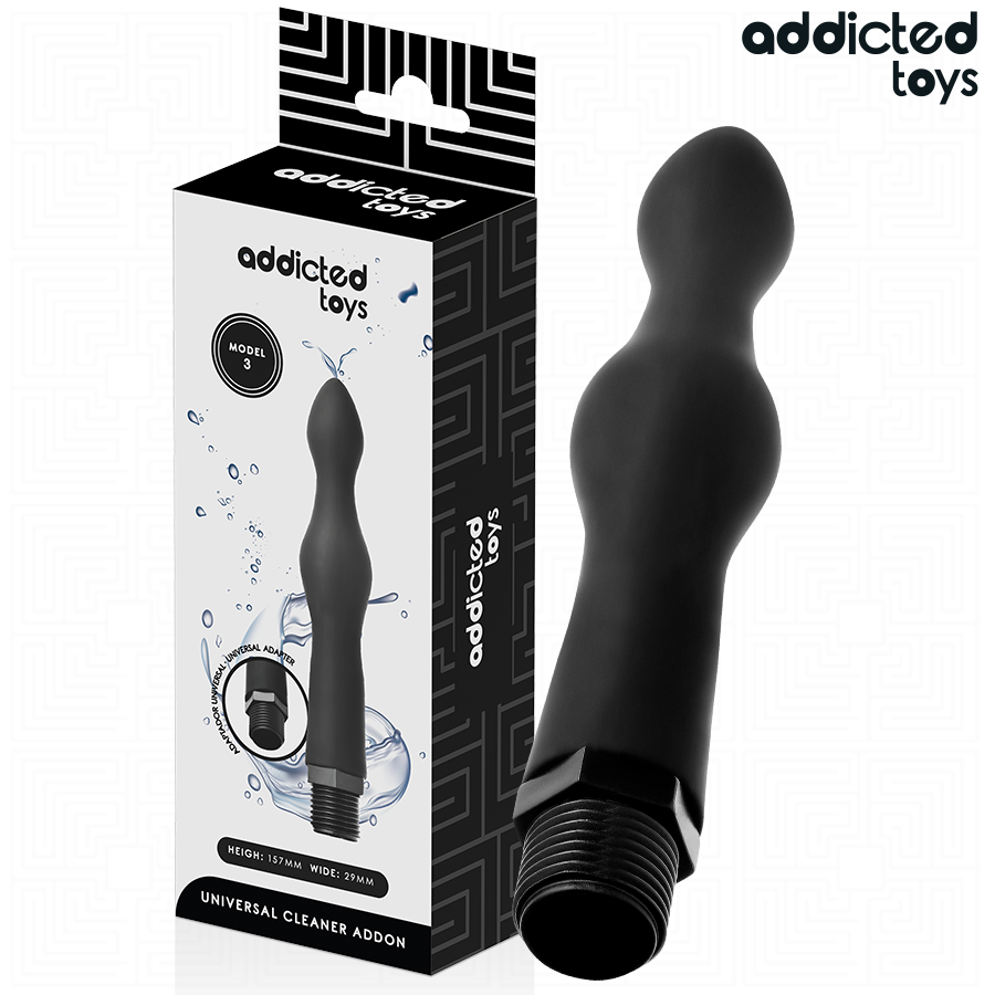 ADDICTED TOYS – LIMPIADOR ANAL CON ADAPTADOR UNIVERSAL MODELO 3