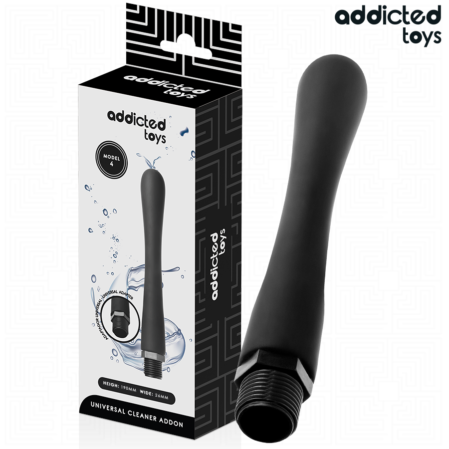 ADDICTED TOYS – LIMPIADOR ANAL CON ADAPTADOR UNIVERSAL MODELO 4