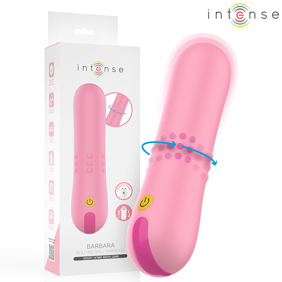 INTENSE – BARBARA VIBRADOR CON PERLAS GIRATORIAS