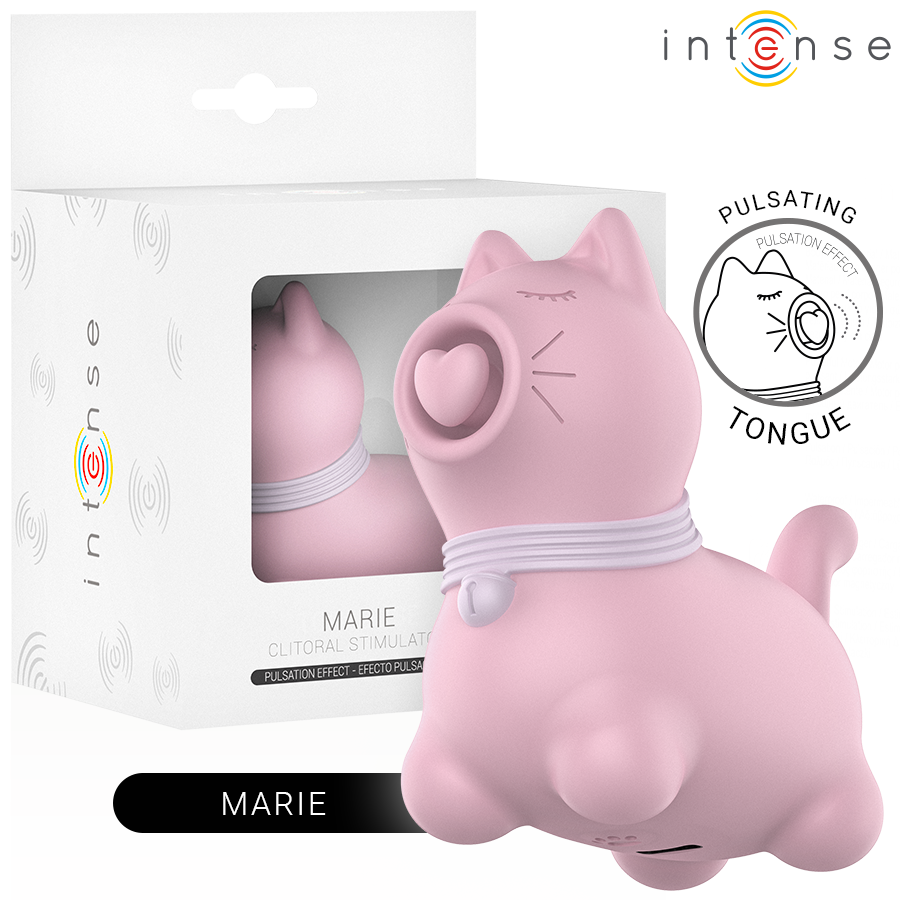 INTENSE – ESTIMULADOR PUPP LENGUA PULSACIÓN PARA CLÍTORIS ROSA