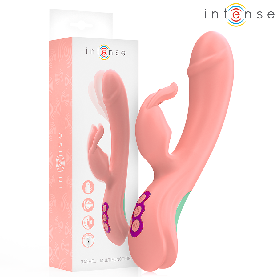 INTENSE – RACHEL VIBRADOR RABBIT 5 VIBRACIONES ROSA