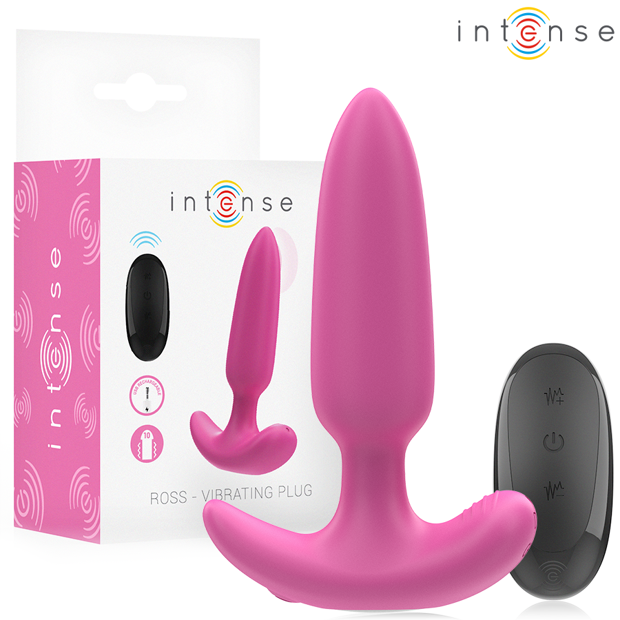 INTENSE – ROSS PLUG ANAL 10 VIBRACIONES ROSA CONTROL REMOTO