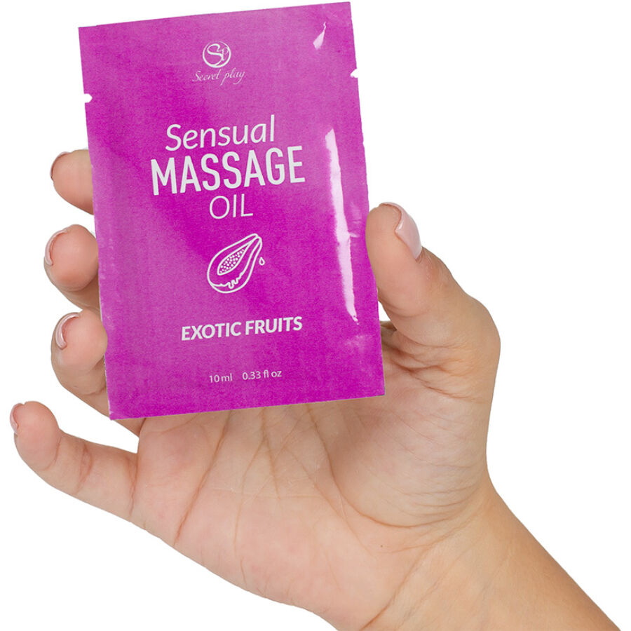 SECRETPLAY – MONODOSIS ACEITE DE MASAJE FRUTAS EXÓTICAS 10 ML