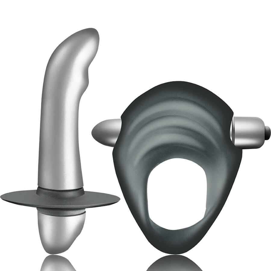 CLIMAXIMUM – ENTICE KIT ANILLO PARA PENE + VIBRADOR PRÓSTATA PRINCIPIANTES