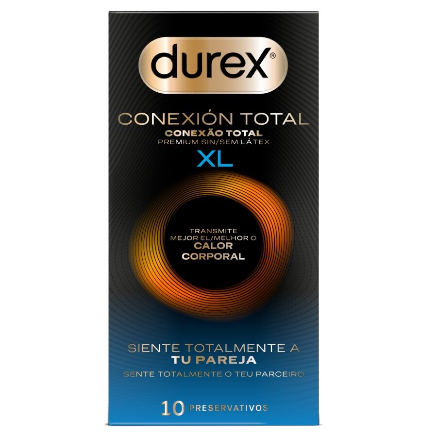 DUREX – CONEXIÓN TOTAL XL ULTRA FINO PLUS SIN LÁTEX 10 UNIDADES