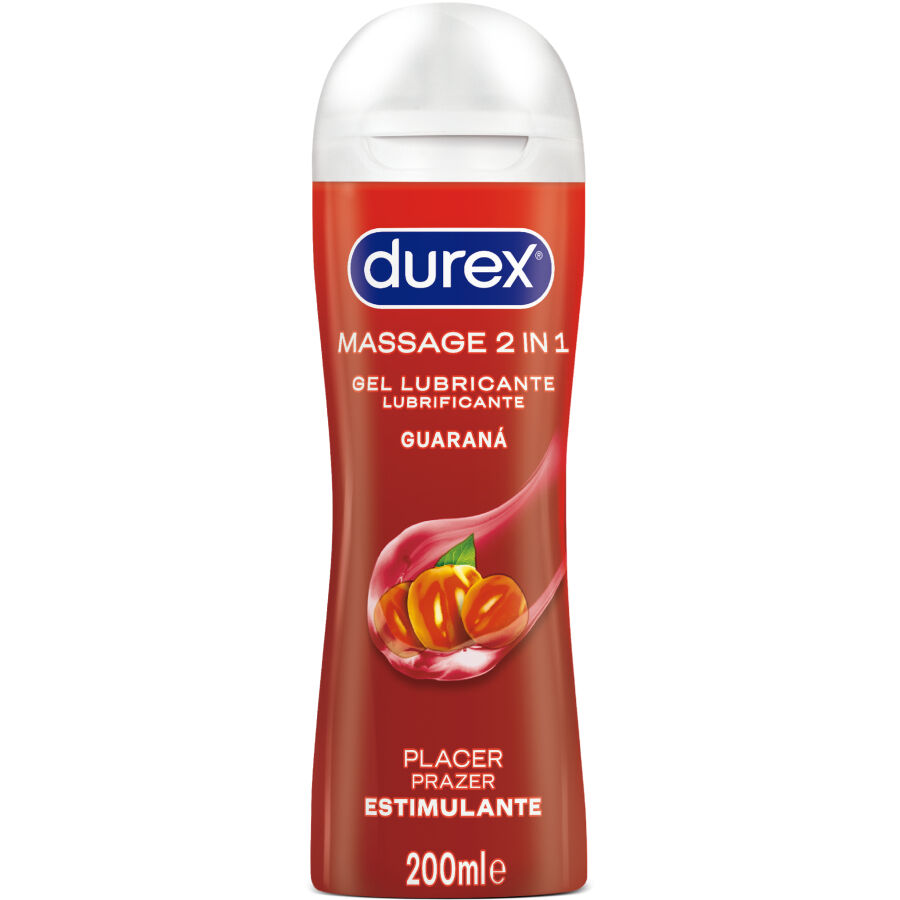 DUREX – GEL LUBRICANTE DE MASAJE ESTIMULANTE GUARANÁ 200 ML