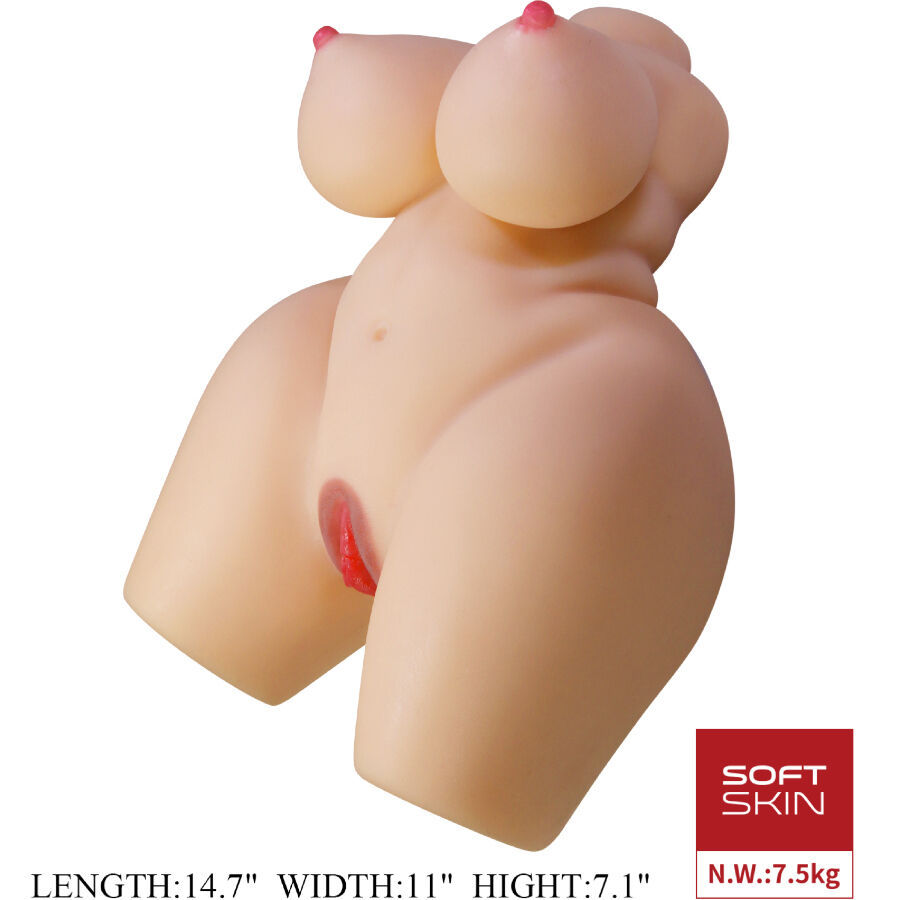 CRAZY BULL – GRACE TORSO FEMENINO REALISTA VAGINA Y ANAL 7.5 KG