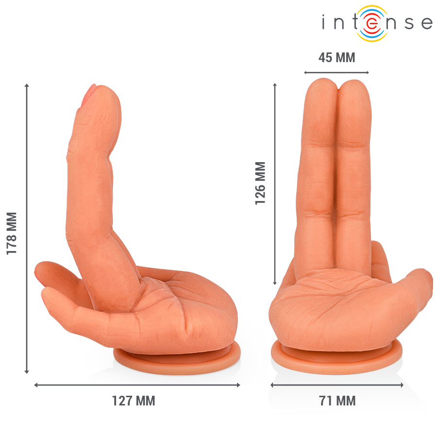 INTENSE – LEELA ESTIMULADOR PUNTOG MANO FLEXIBLE 12,6 CM