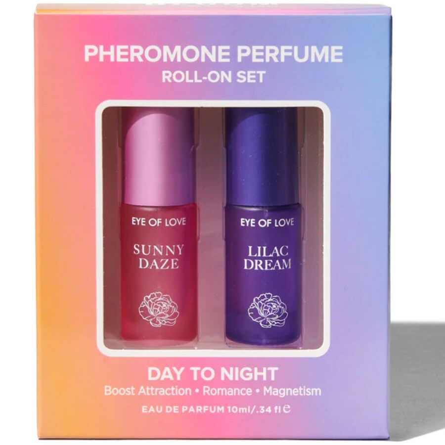 EYE OF LOVE – BLOOM SET DE PERFUME ROLL-ON CON FEROMONAS DE DÍA A NOCHE 2 X 5 ML