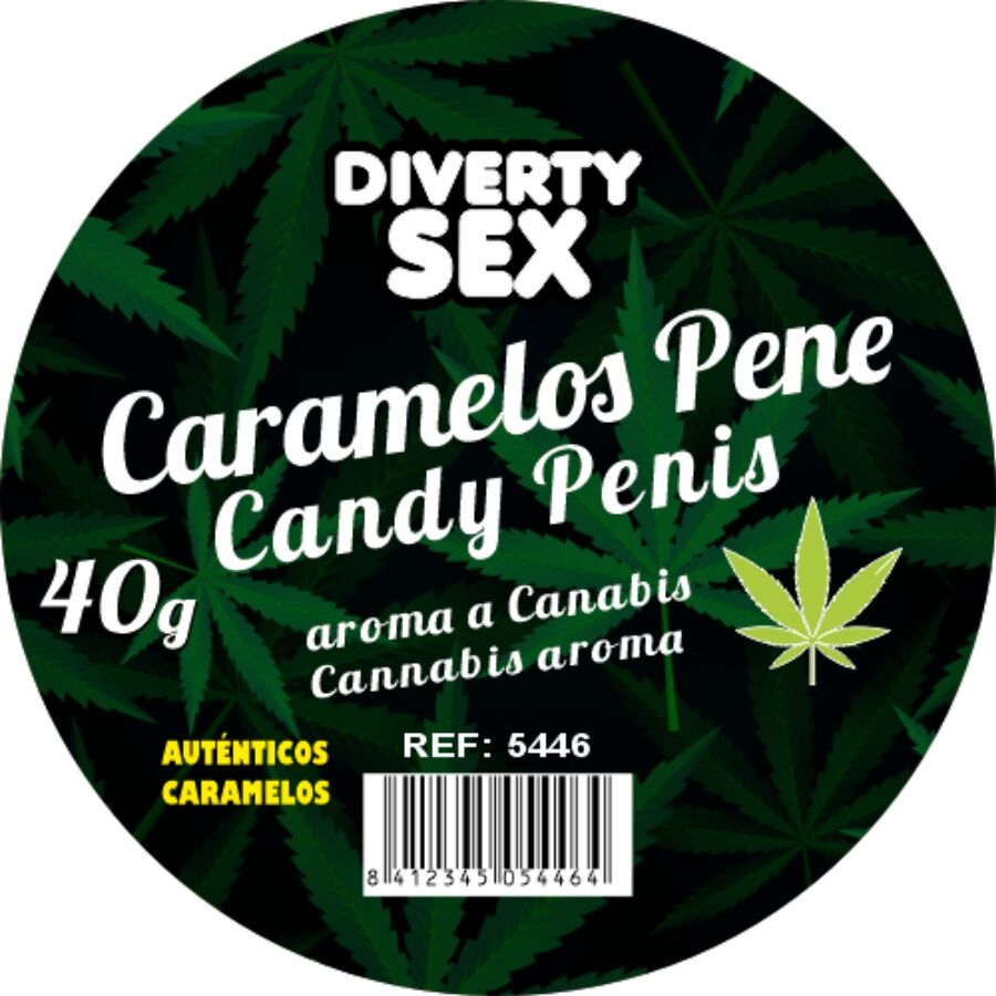 DIABLO GOLOSO – 20 CARAMELOS PENE AROMA CANNABIS