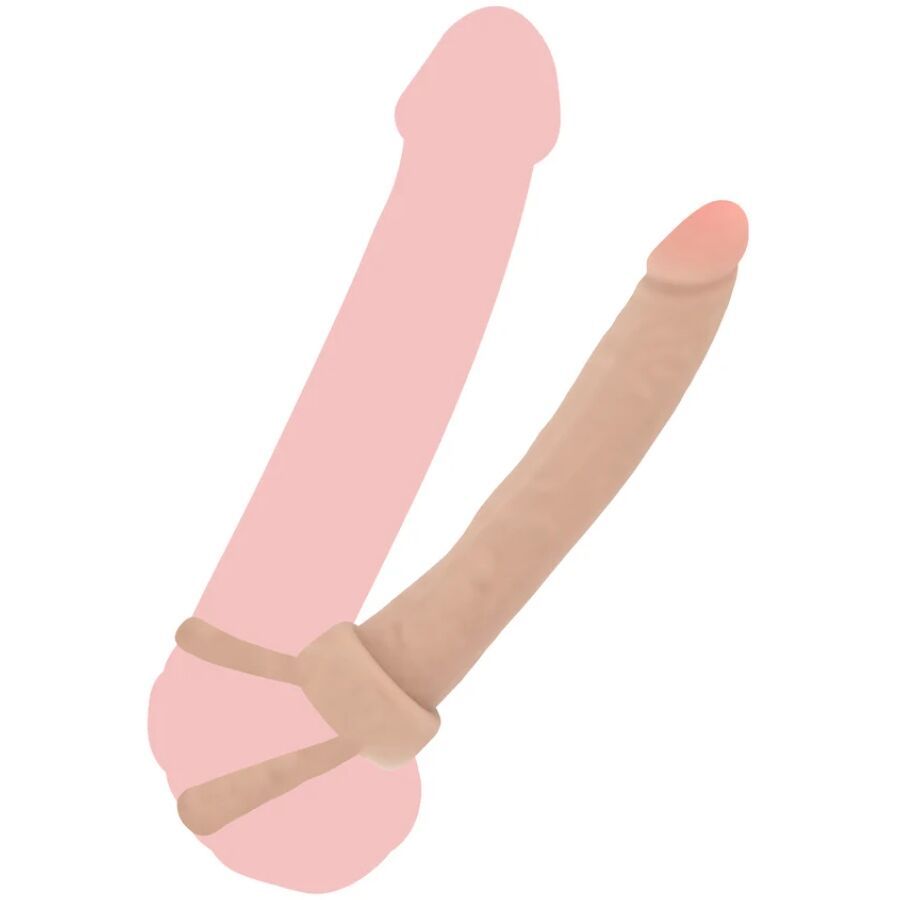 GET REAL – DOUBLE TROUBLE PENETRADOR ANAL SILICONA 16 CM